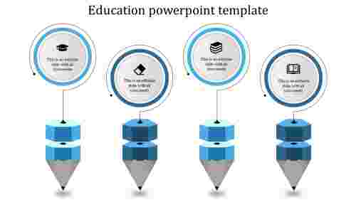 education ppt template-education ppt template-blue